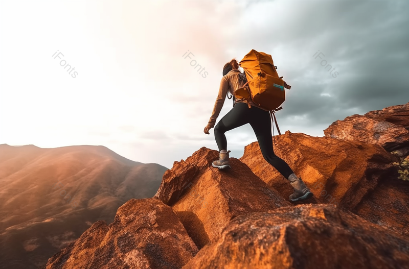 女人在做极限运动登山摄影图,高清,摄影图,摄影图片,图片大全,摄影图免费下载
